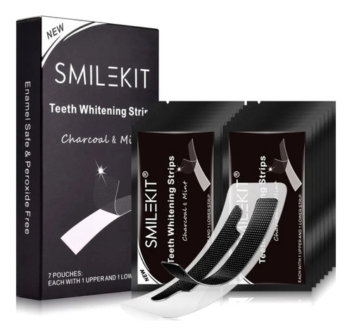 Caixa De Fitas Para Clareamento Dental Smilekit Clareamento 28 Kits De 28 Unidades