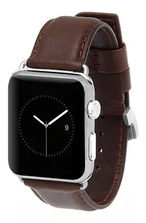 Correa Cuero Case Mate Compatible Con Apple Watch 45mm Café