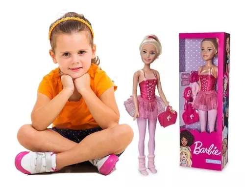 Barbie Muñeca Articulada Bailarina con accesorios 70 cm Grande