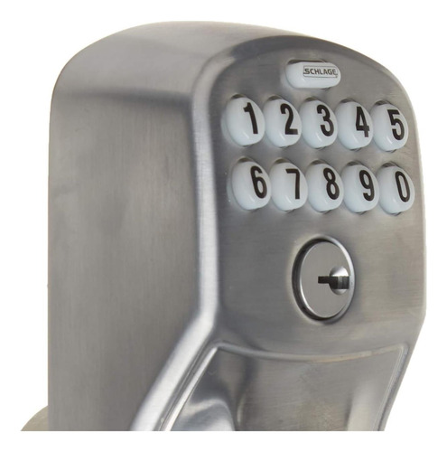 Schlage Fe575 Ply 626 Ela Plymouth Entrada Con Teclado Con Y Plateado