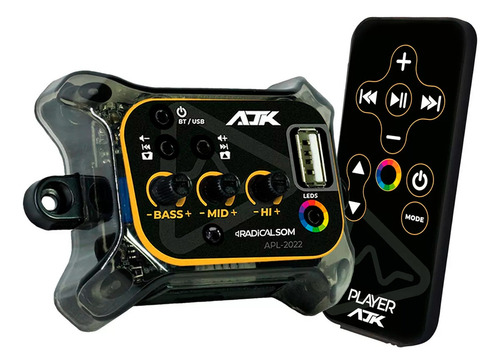 Stereo Bluetooth 3 En 1 Usb Controladora Led Caja Bob Ajk