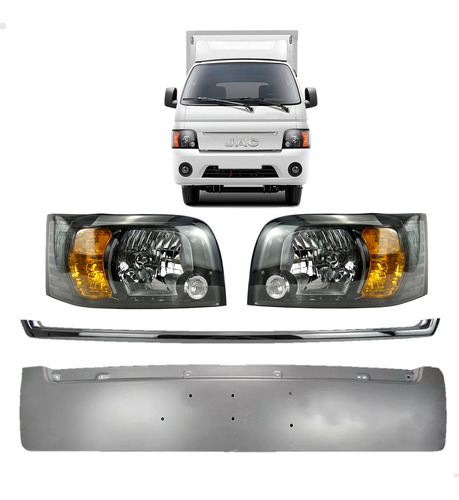 Capo Dianteiro Friso Cromado Farol Jac Iev350t 2020 22 2023