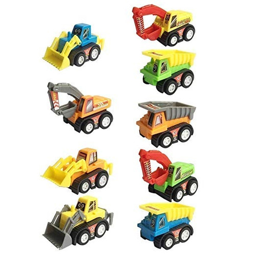 Vehículos De Construcción Tire Hacia Atrás Del Juguete Coche