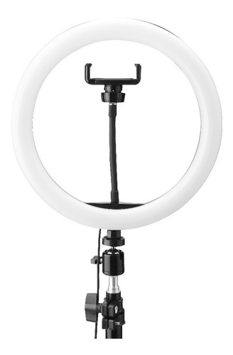Kit Aro Luz Celular Trípode Mesa 20cm iPhone Samsung Prem