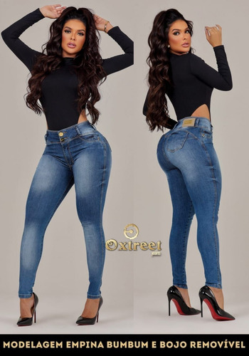 Imagem 2 de 3 de Calça Jeans Feminina Oxtreet Levanta Bumbum C/ Bojo Oxtreet