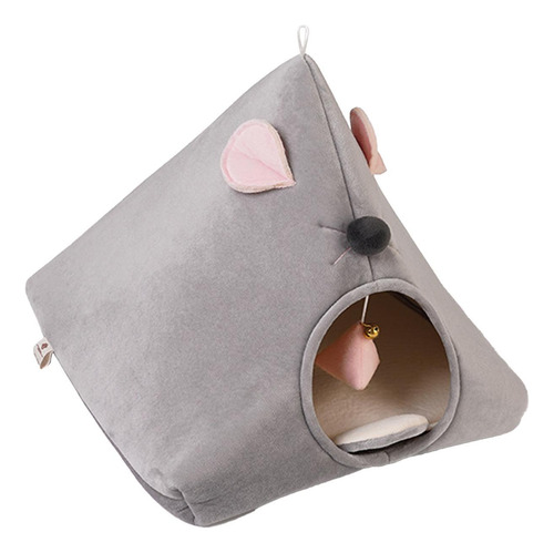 Nido Semicerrado Para Gatos, Cama Para Gatos, Cueva, Gris
