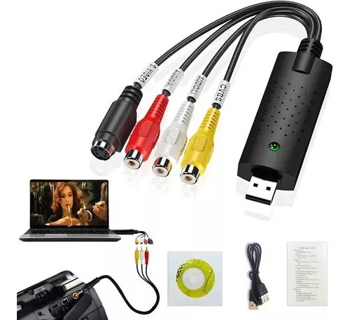 Tarjeta Captura Easycap Video Y Audio Rca Usb2.0 Convertidor