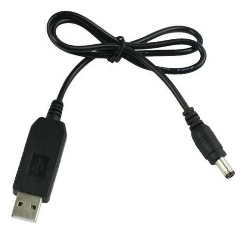 Cable Usb A Conector Plug Dc Pos Cargador Alimentacion ® Color Negro