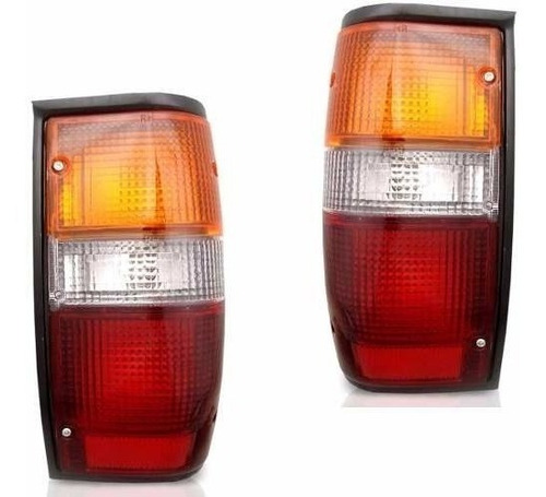 Imagem 6 de 7 de Kit Moldura Farol + Pisca L-200 Quadrada 2001/2006 Gl/gls
