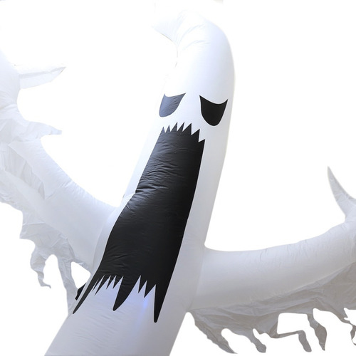 Imagen 7 de 10 de Inflable Decorativo Fantasma Halloween 3.80 Mts Con Luz