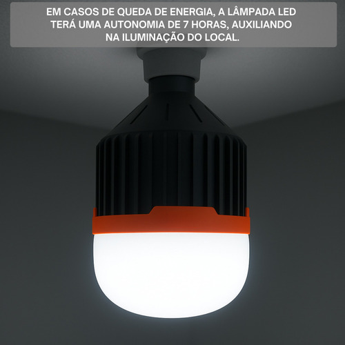 Lâmpada De Led 50W Luz Luminária De Emergência Recarregável Portátil Lanterna Com Bateria 127/220V Boyu Cell