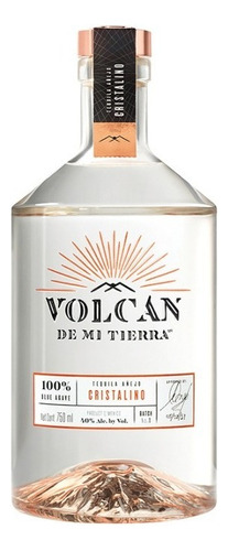 Tequila Volcán De Mi Tierra Añejo Cristalino Botella 750ml