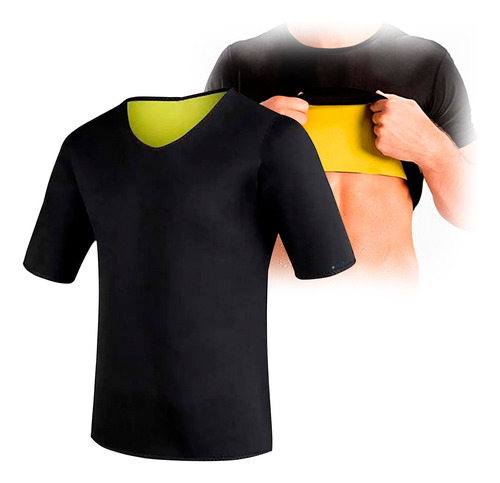 Remera Sudadera Adelgaza Neopreno Reductora Manga Corta Ax ®