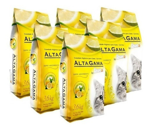 Piedras Sanitarias Absorsol Alta Gama Limon 3.6kg X6