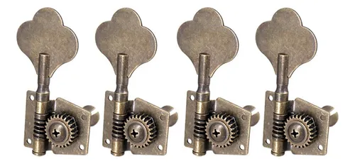 Clavijas De Afinación De Bajo Eléctrico Clavijas 4r Bronce