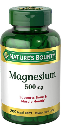 Natures Bounty, Magnesio De Alt - L a $520