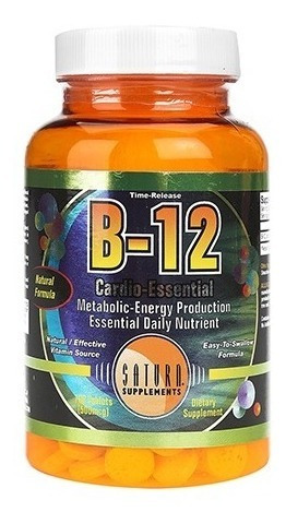Vitamina B12 Saturn Apta Para Veganos 100 Comp.- Nut. Center