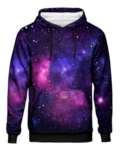 Blusa Moletom Capuz Galaxia Tumblr Universo Nebulosa Galaxy