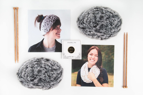 Knit Picks Fable Fur Accessorie Kit Proyecto Tejer 1