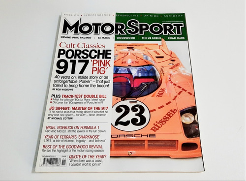 Revista Importada Motorsport 2011/ Porsche 917 Pink Pig 