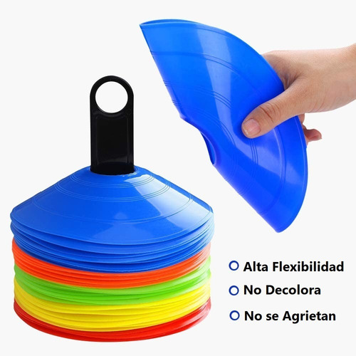 Marcador Set 40 Conos Obstáculo Entrenamiento Futbol/ Nordik