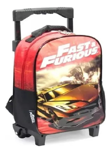 Mochila 12 Pulgadas Carro Rapido Y Furioso Cresko  Rf015