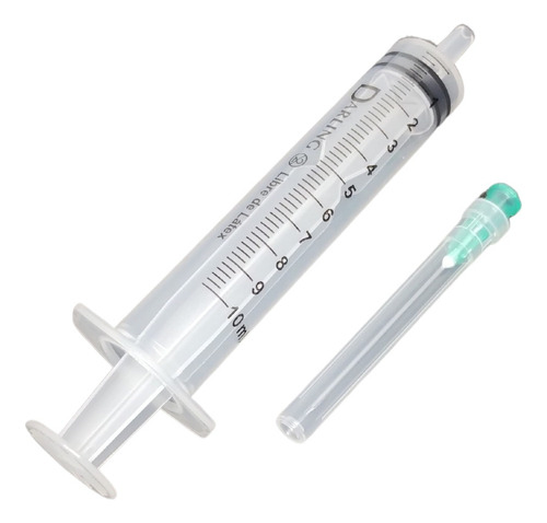 Jeringa Descartable 10ml Con Aguja 40x8 Darling X 100 Un. Capacidad En Volumen 10 Ml