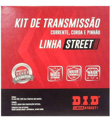 Kit Relação Original Did Honda Cb Twister 250 2016 - 2022