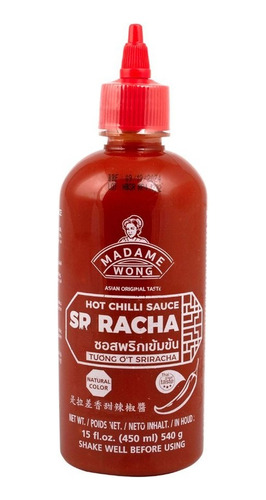 Imagen 1 de 1 de Sriracha Salsa Picante 450g Importada Madame Wong