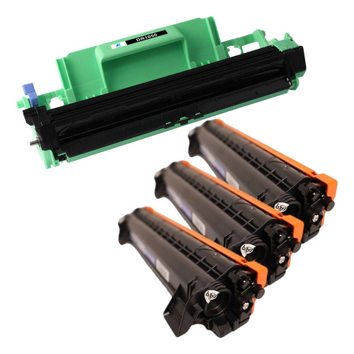 Kit X3 Toner Tn1060 + 1 Drum O Tambor Para Brother 1200 1212