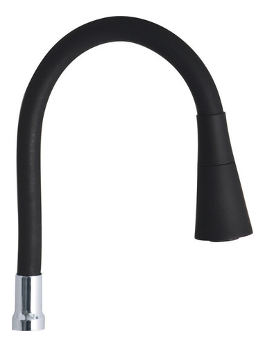 Pico Cono Canilla Cocina Flexible Silicona Negro Repuesto