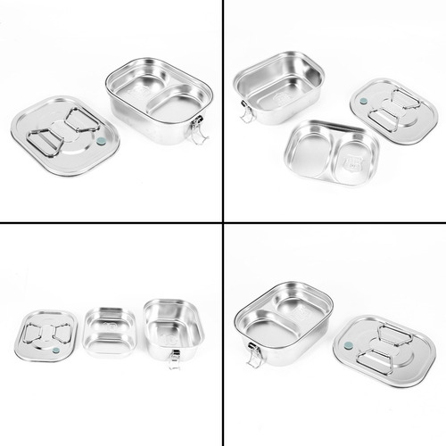 Hot Sale Fiambrera De Acero Inoxidable, Caja Bento De Metal