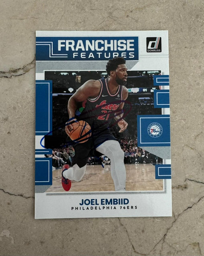 Tarjeta Panini Firmada Joel Embiid Philadelphia Sixers 76ers