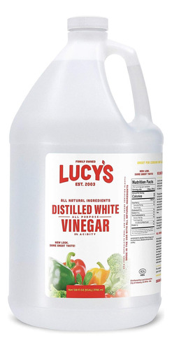 Vinagre Blanco Destilado Natural Lucy's 5% Acidez 3.7 Lt
