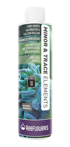 Reeflowers Minor & Trace Elements 250ml Elementos Traço