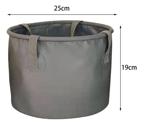 Balde Dobrável Dobrável Balde De Cinza 10l 25cmx19cm