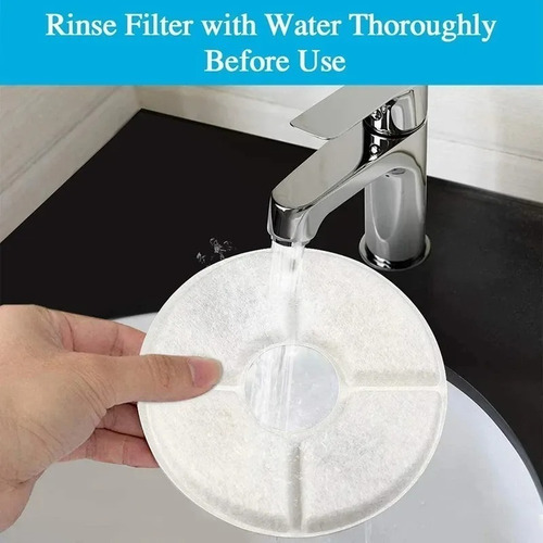 Imagen 8 de 10 de Pack 4 Filtro Bebedero Fuente Agua Eléctrica Gato Perro