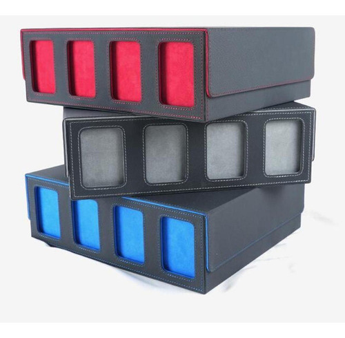 * Caja Para Baraja De Cartas, Caja De Negro Color Gris
