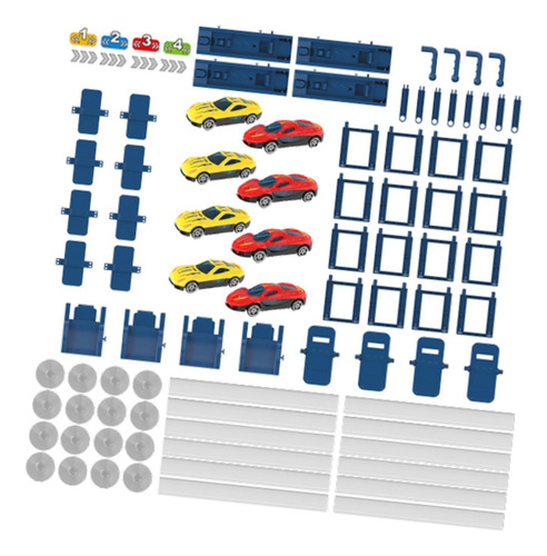 Pistas De Carreras Para Niños, Montaje De Pistas 4 Pistas