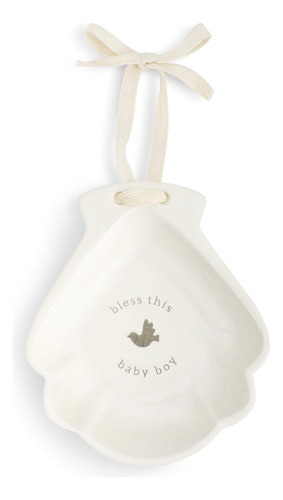 Demdaco Bless This Baby Boy - Cuenco Decorativo De Ceramica 