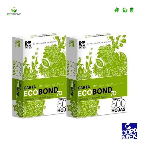 Pliego Papel Bond Tamaño Carta 1000 Hojas Ecobond Premium