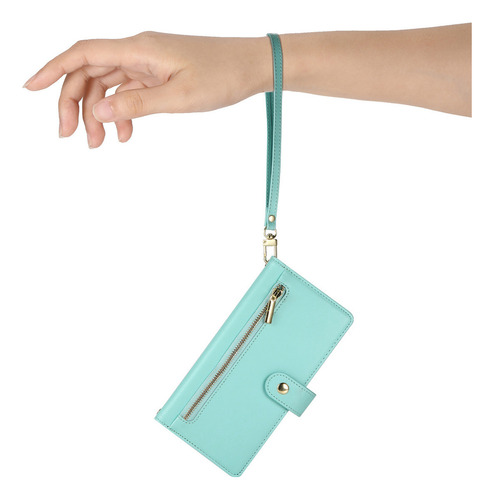 Funda Para Oppo Reno 12 Pro 5g/reno 12f 4g/reno 13 5g De Piel Con Solapa Y Cierre Tipo Cartera Con Correa De Muñeca Desmontable