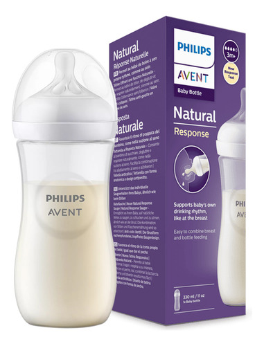 Mamadeira Avent Pétala 3.0 Kit Bebê 260/330ml Azul Philips