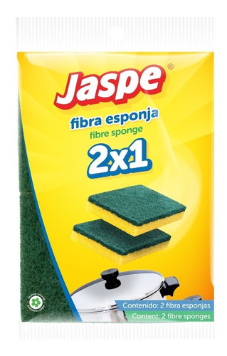 Jaspe Fibra Esponja 2 X 1