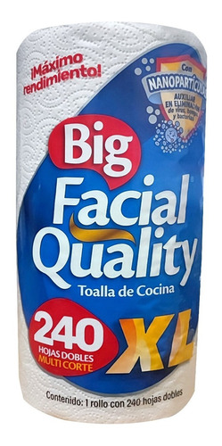 Toalla De Cocina Big Facial Quality 240hojas Dobles Xl