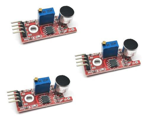 Fainwan 3 Uds Sensor De Micrófono De Sensibilidad Avr Pic Mó