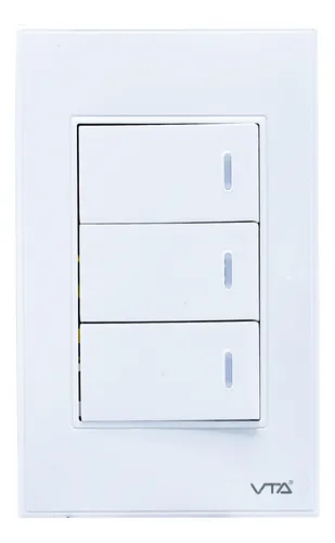 Interruptor Pulsador Triple Switch Iot Vta Smart Home
