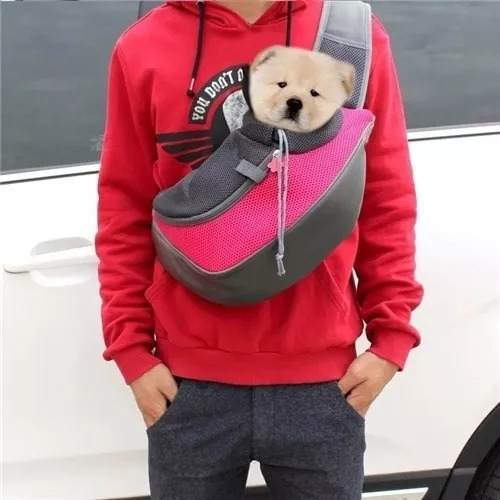 Imagen 7 de 9 de Bolso Mochila Transportadora Morral Perro Gato Cobayo Conej