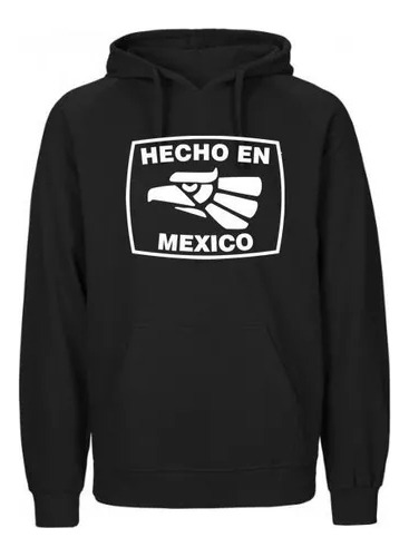 Buzo Canguro Hecho En Mexico Escudo Hoodie Infantil