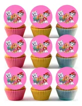 Comprar Topper Para Muffins De Paw Patrol Patrulla Canina Pack X 12 Rosa Claro Paw Patrol